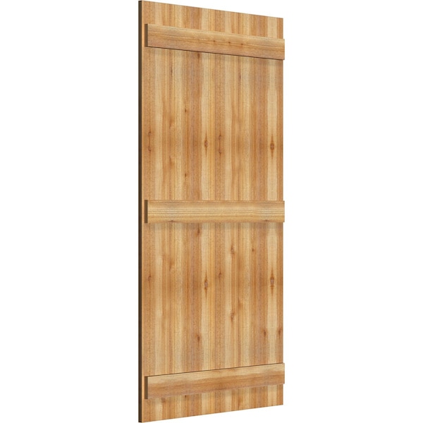 Joined Board-n-Batten Shutters, Rough Sawn Western Red Cedar, 32 1/4W X 63H